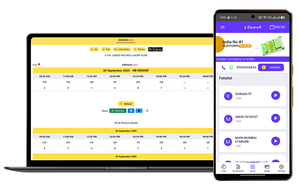 Kolkata FF Website & App